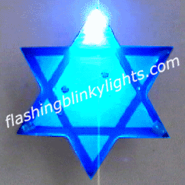 Star of David Pins LED Blinkies - SKU NO: 10185