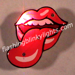 Tongue and Lips Blinking Lights - SKU NO: 10603