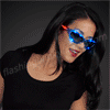 USA Stars & Flag Stripes LED Sunglasses - SKU NO: 11668
