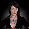 Acrylic Skull & Crossbones Flashing LED Necklaces - SKU NO: 11343