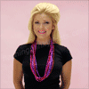Red / Purple / Pink 8 mm Heart Mardi Gras Beads (NON LIGHT UP) - SKU NO: 10978