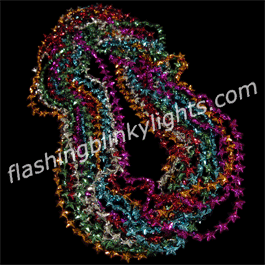 Facetted Star Mardi Gras Beads (NON LIGHT UP) - SKU NO: 10982