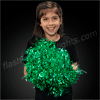 HOT! Green Team Spirit Light Up Pom Poms - SKU NO: 11453-GN