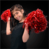 HOT! Red Team Spirit Light Up Pom Poms - SKU NO: 11453-RD