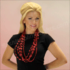 Red Heart Mardi Gras Beads (NON LIGHT UP) - SKU NO: 11014