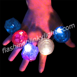 Red White Blue Huge Gem Rings - SKU NO:11144