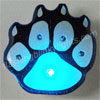 PAW PRINT BLINKING LIGHTS BLUE/RED