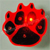 PAW PRINT BLINKING LIGHTS RED
