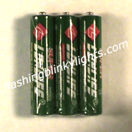AAA Batteries - Flashing LED lights