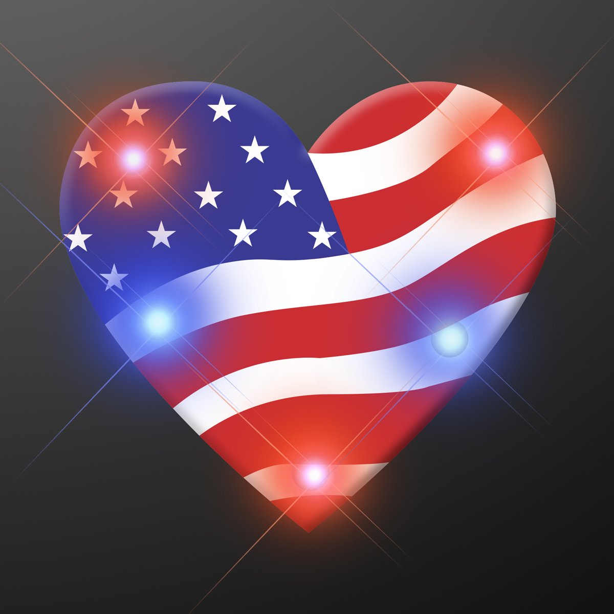 Heart of America Light Up Pin
