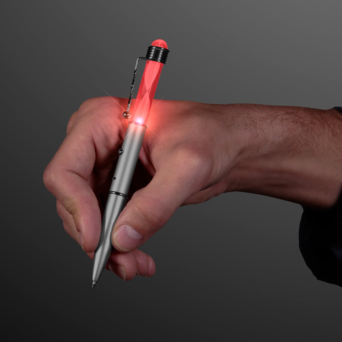 Light Up Rainbow Spiral LED Pen