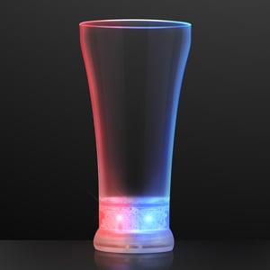 Red White & Blue Pilsner Light Up Glass