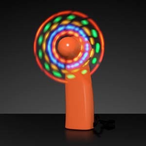 LED Mini Fans with Orange Handles