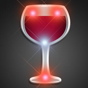 Light Up Wine Glass LED Pin