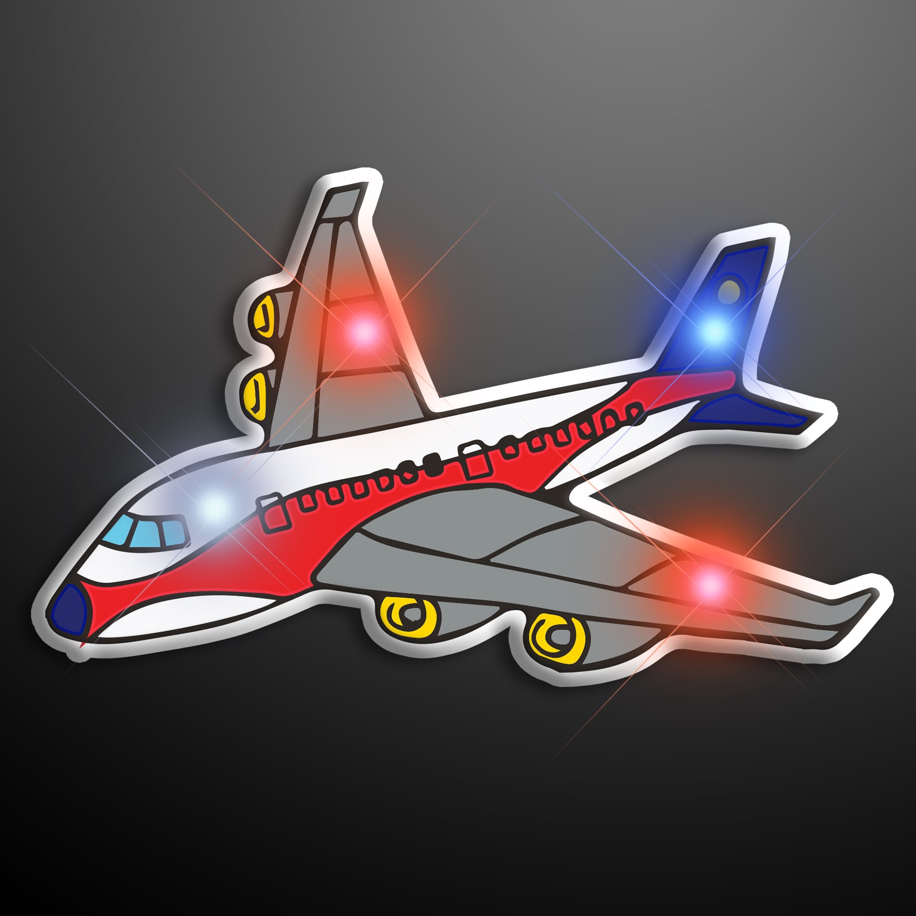Light Up Airplane LED Pin