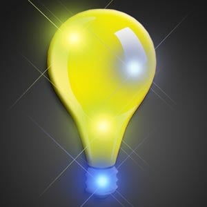 LED Light Up Bulb Blinky Pin