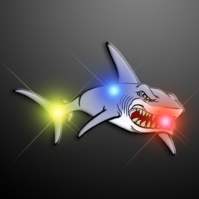 Light Up Shark Pin