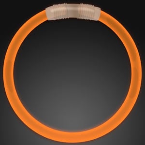 8 inch Orange Glow Bracelet
