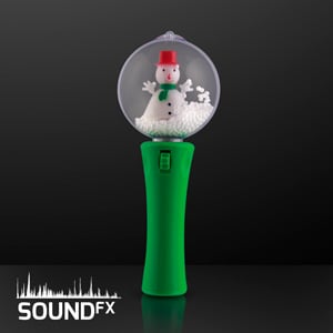 LED Spinning Snowman Light Up Wand