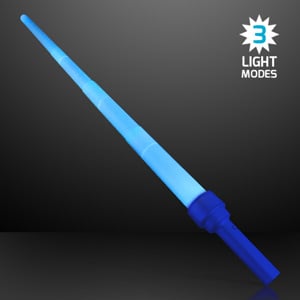 Light Up Blue Expandable LED Toy Saber