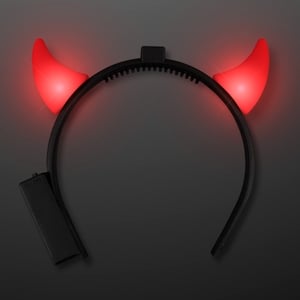 Red Light Up Devil Horns