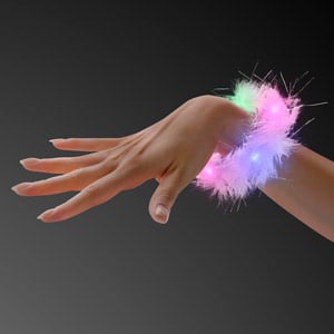 White Feather Blinky Bracelet