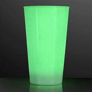 16 oz. Green LED Light Up Glow Cup