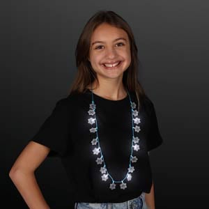 Light Up LED Snowflake Necklace