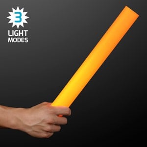 LED Orange Foam Sticks 16” Cheer Sticks