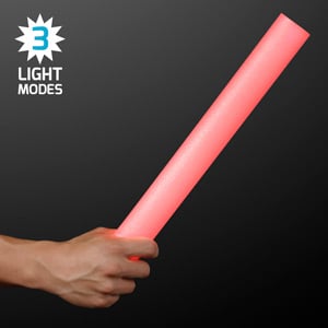 16 Inch Red LED Light Up Foam Stick