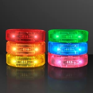 Light Up Assorted Colors LED Fashion Bracelets