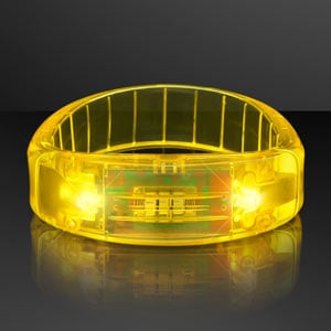 Yellow LED Light Up Fashion Bracelets