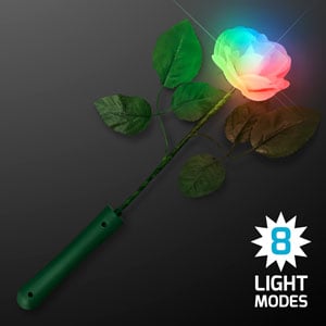 LED Light Up 8 Color Rose