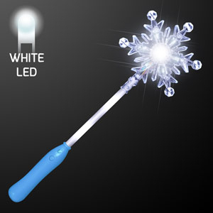 Model displaying the Light Up Snowflake Wand 