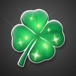 Irish Shamrock Flashing Light Up Glasses St Patricks Day or Notre Dame Football 