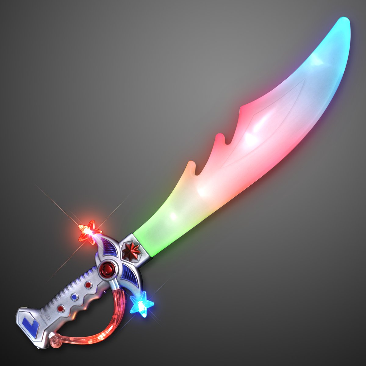 Flashing LED Pirate Light up Sword with Sound Swashbuckler LED Sword 