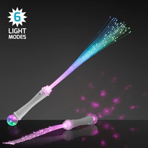Light Up Twinkle & Shine Fiber LED Optic Wands