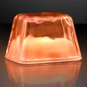 Orange LED Inspiration Light Up Ice Cube
