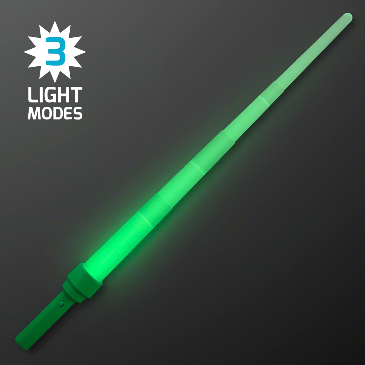 Green LED Light Up  Expandable Toy Saber