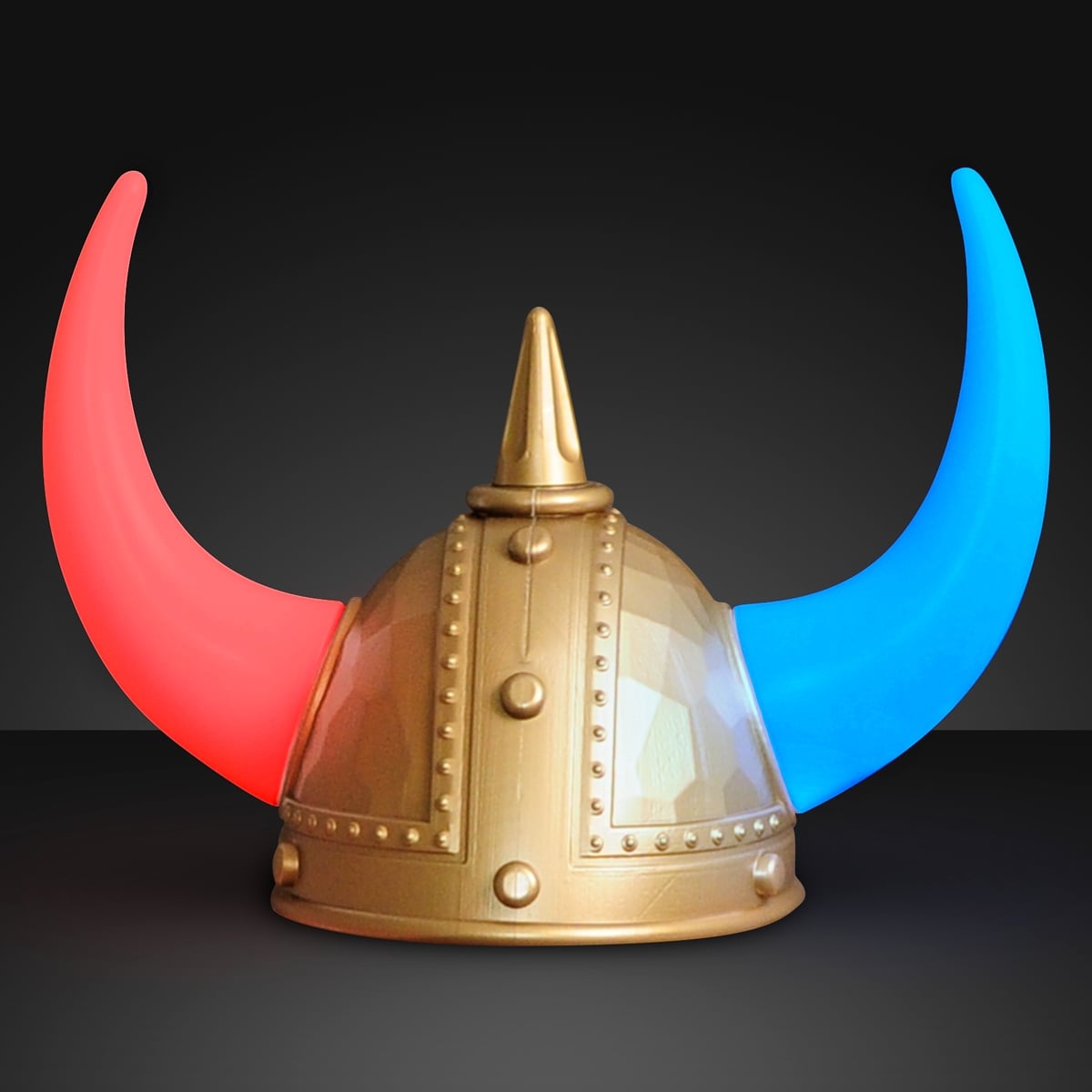 Light Up Viking Helmet LED Horns