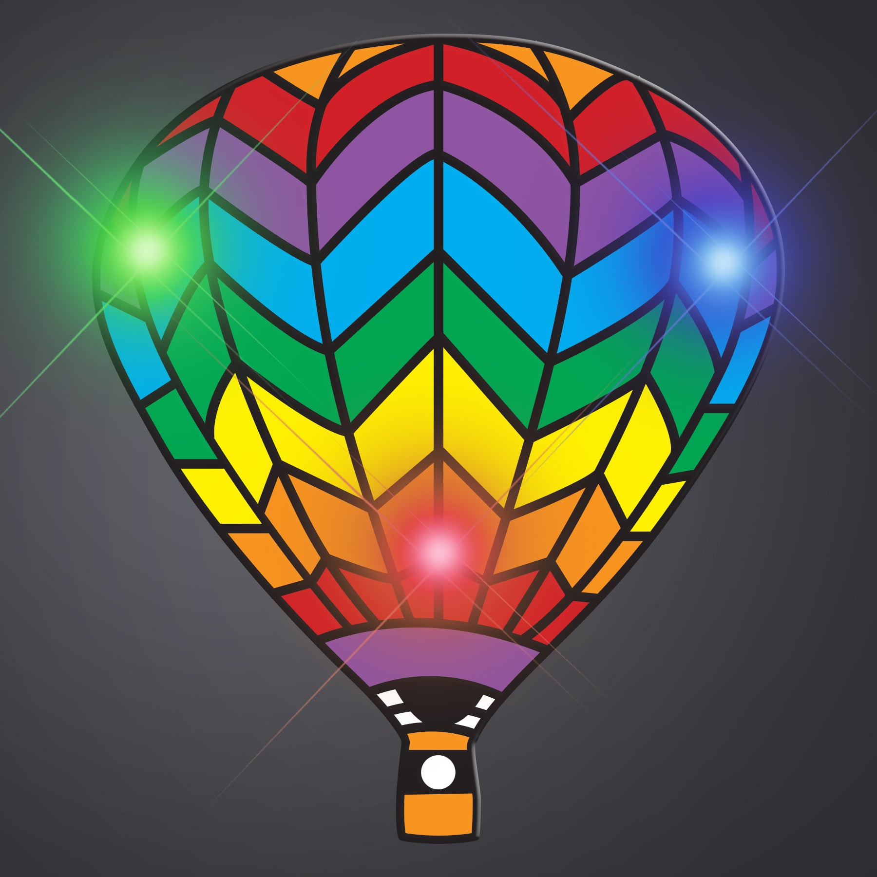 Rainbow Hot Air Balloons Body Light