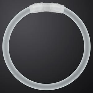 Female displaying White Glow Bracelets