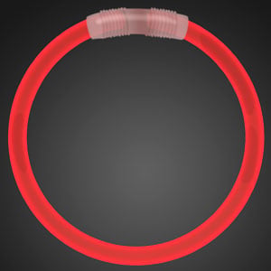 8 inch Red Glow Bracelets