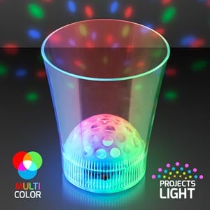 Light Up Disco Ball Light Projecting LED Cup