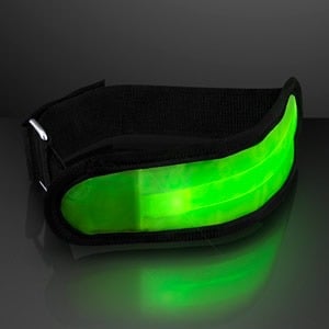 Neon Green LED Arm Band for Night Runs