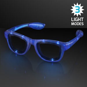 Blue Light Up LED Party Sunglasses