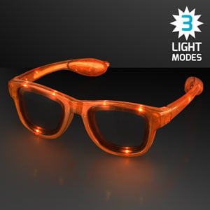 Orange LED Light Up Party Shades