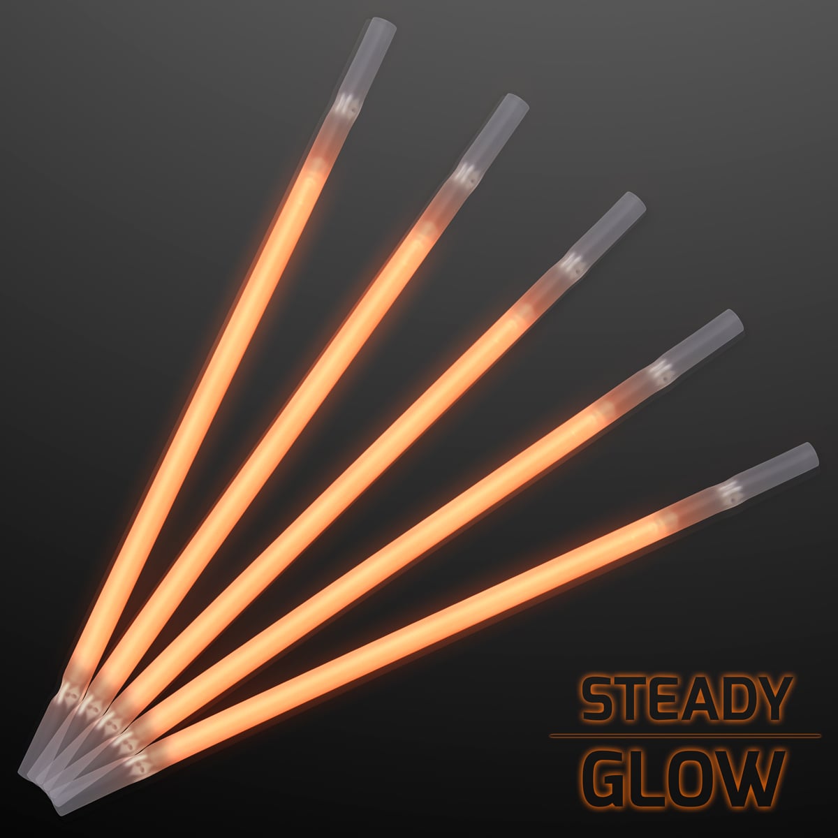 Orange Glowing Straws