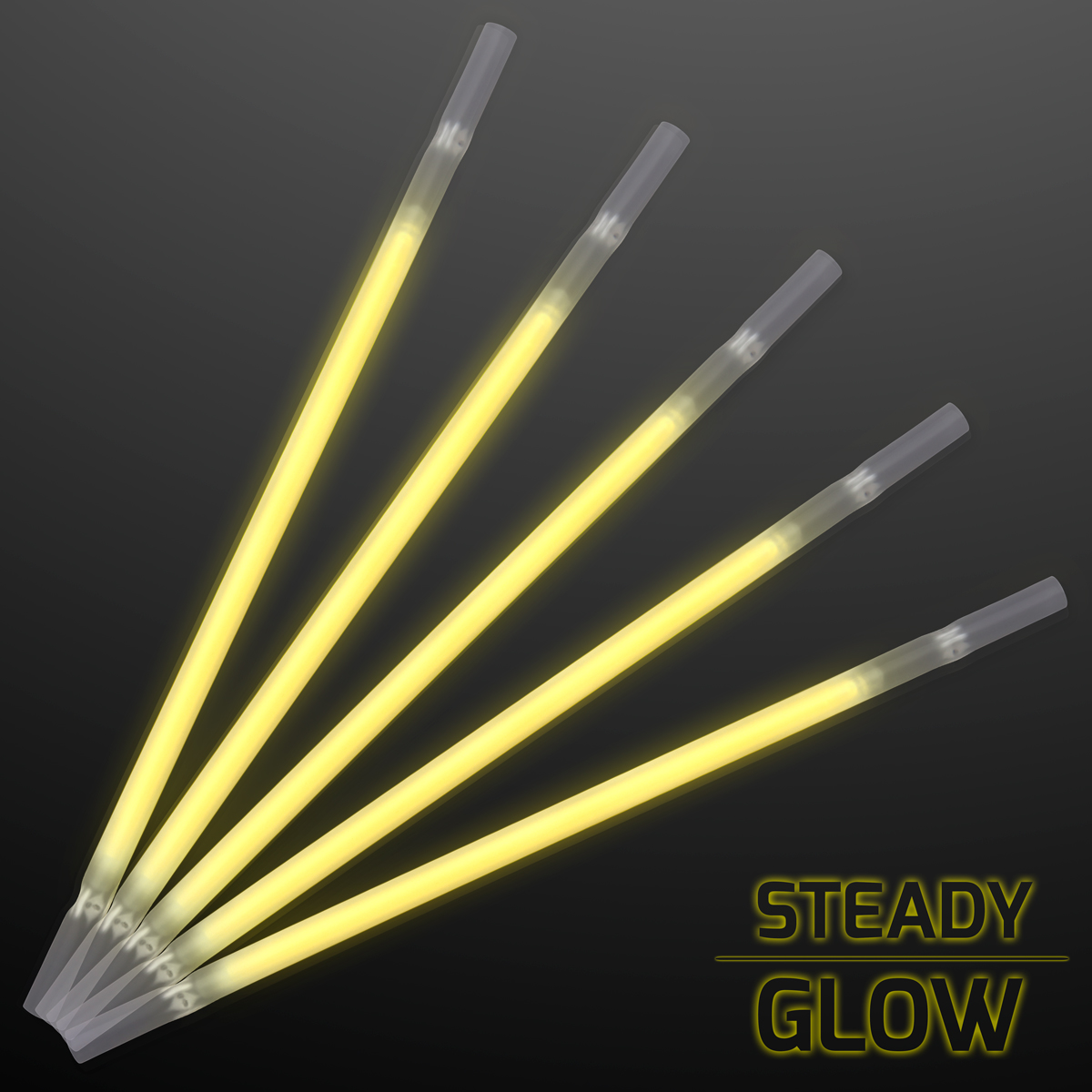Yellow Glowing Straws
