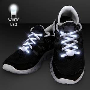 White LED Light Up Shoelaces